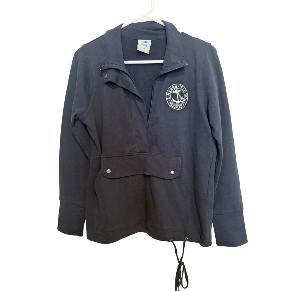 Resortwear Jundy Marshfield Massachusetts‎ Anchor Pullover S P Navy Blue